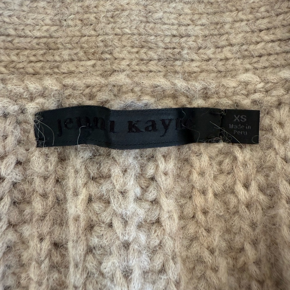 Jenni Kayne Alpaca Cocoon Cardigan in Oatmeal XS - Picture 4 of 11